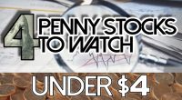 penny stocks to watch under 4