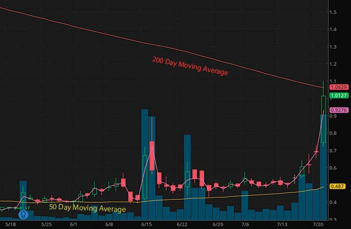 penny stocks to buy Novan Inc. (NOVN stock chart)_