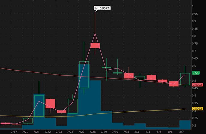 penny stocks to watch Ocugen Inc (OCGN stock chart)