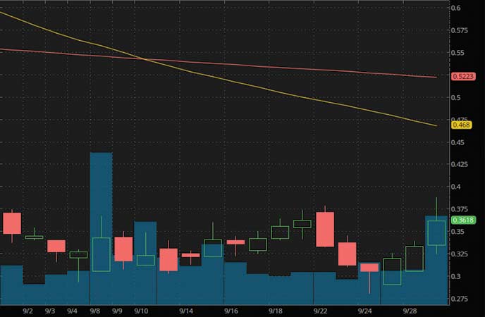 biotech penny stocks to watch HTG Molecular Diagnostics Inc. (HTGM stock chart)