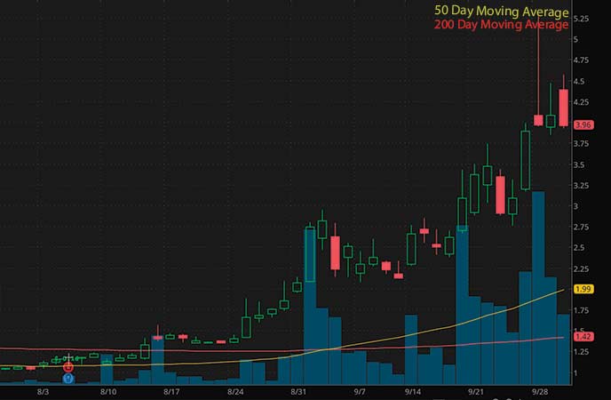 penny stocks to buy or sell Evogene Ltd. (EVGN stock chart)