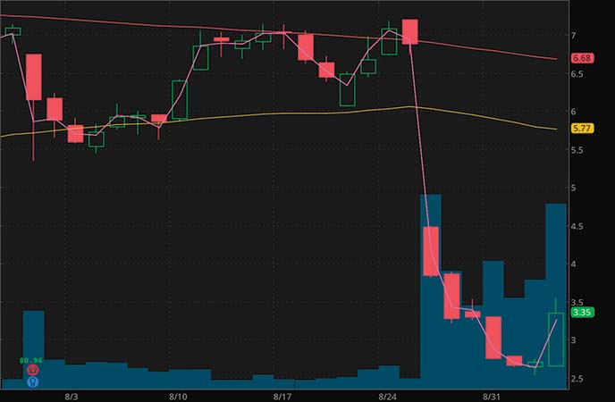 penny stocks to buy sell hold analysts Garrett Motion Inc. (GTX stock chart)