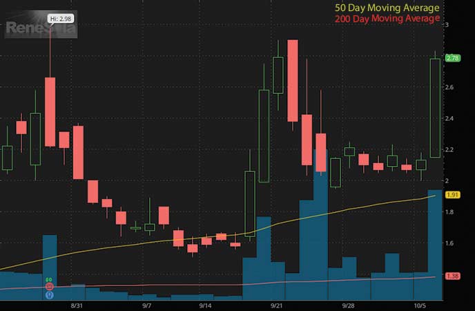 penny stocks to buy analysts ReneSola Ltd. (SOL stock chart)