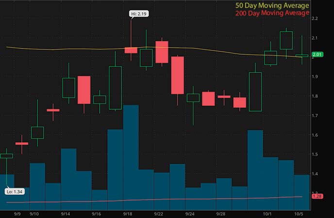 penny stocks to watch SINTX Technologies (SINT stock chart)