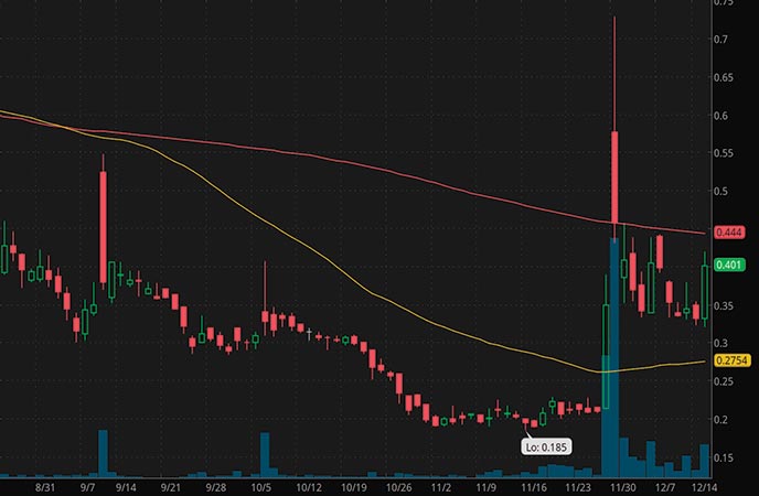 robinhood penny stocks to buy Jaguar Health Inc. (JAGX stock chart)