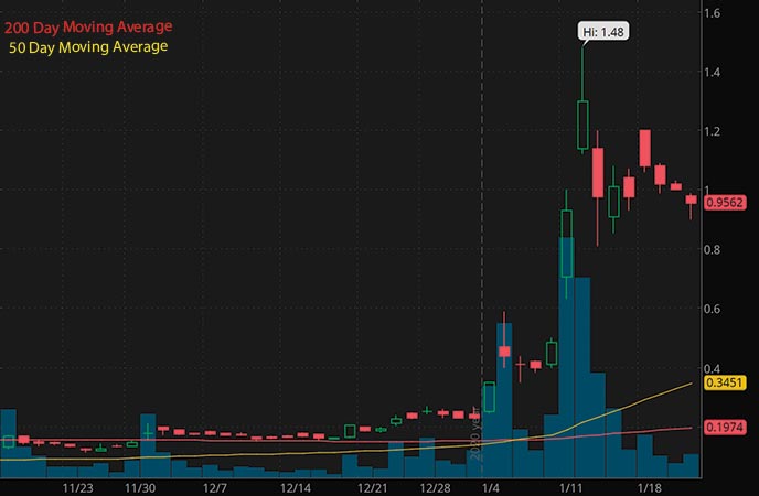 penny stocks to watch this week Zomedica Corp. ZOM stock chart