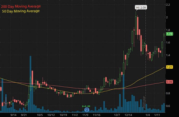 psychedelic penny stocks Seelos Therapeutics SEEL stock chart