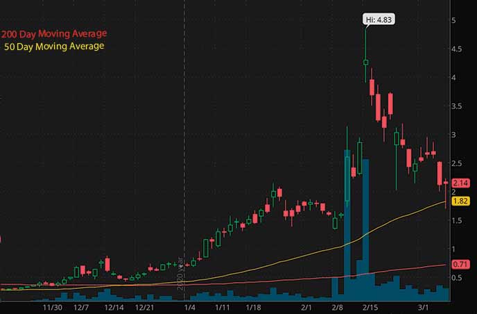 penny stocks to buy on Webull Torchlight Energy Resources TRCH stock chart