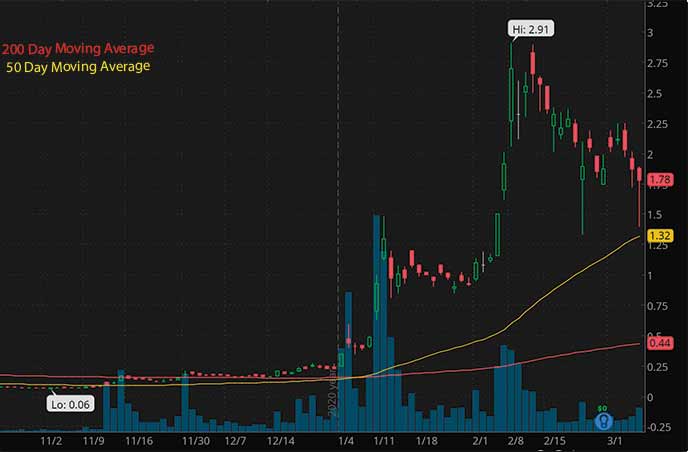 penny stocks to buy on Webull Zomedica Corp. ZOM stock chart