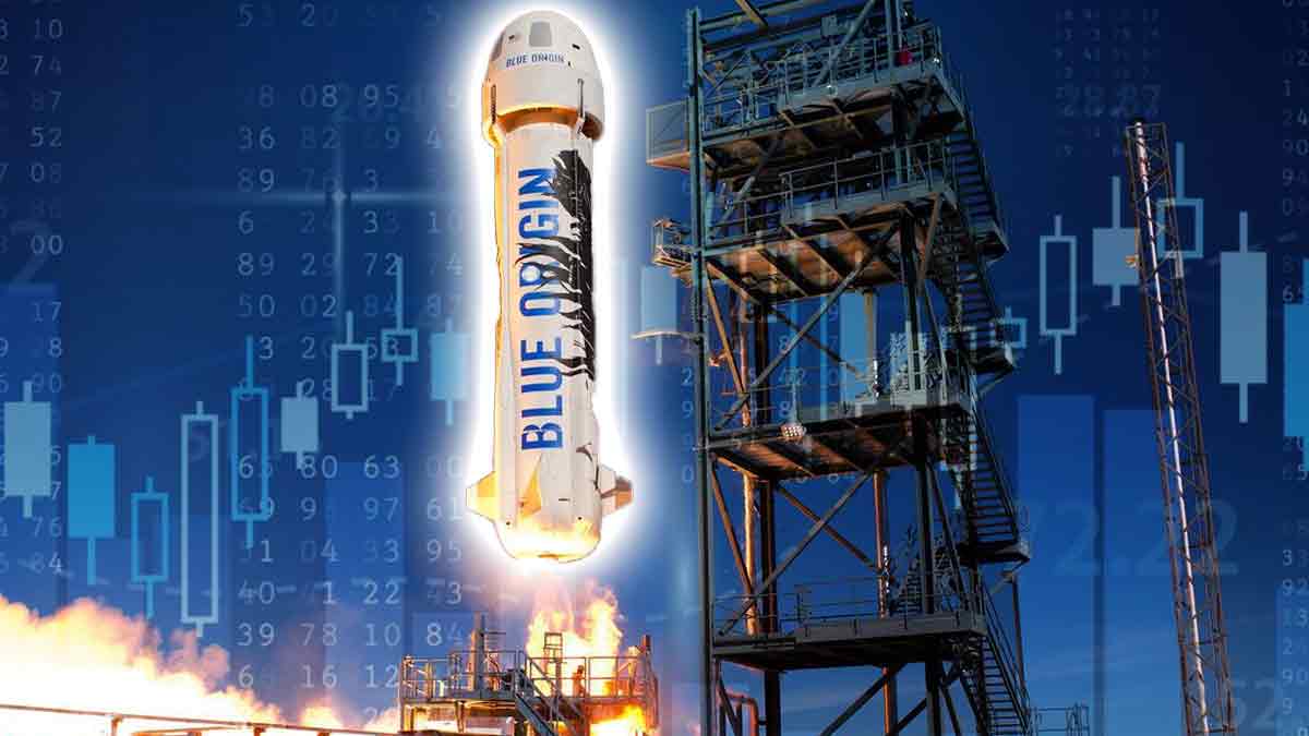 bezos blue origin rocket launch stock market
