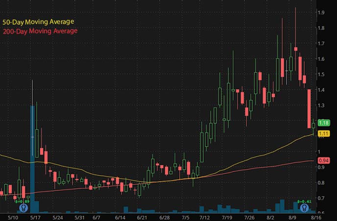 penny stocks on robinhood to buy Evolve Transition Infrastructure SNMP stock chart