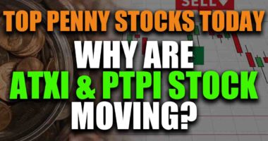 top penny stocks today ATXI PTPI stock
